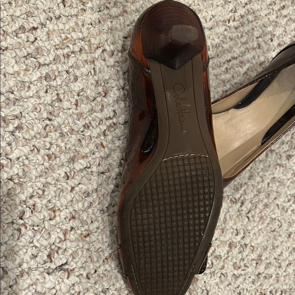 Cole Haan Brown Patent Leather Heels - Picture 3 of 7